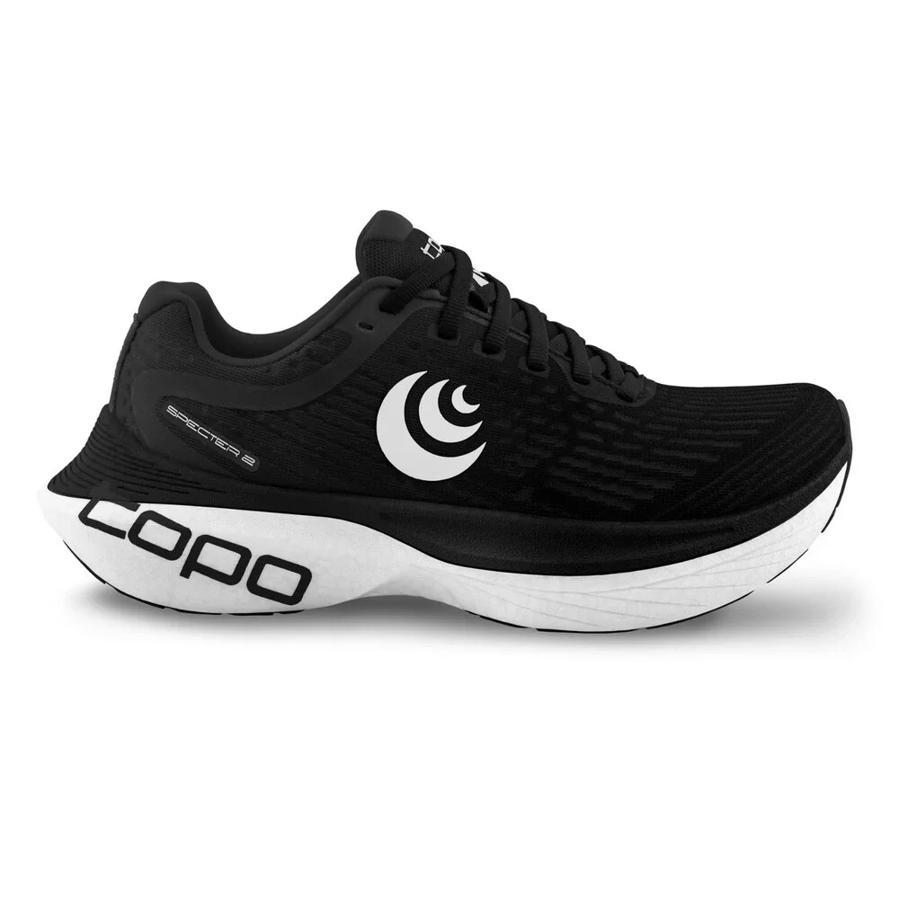 Topo Athletic Specter 2 Sneakers Men's 10.5 D Black White Running Shoes ZOGG3726